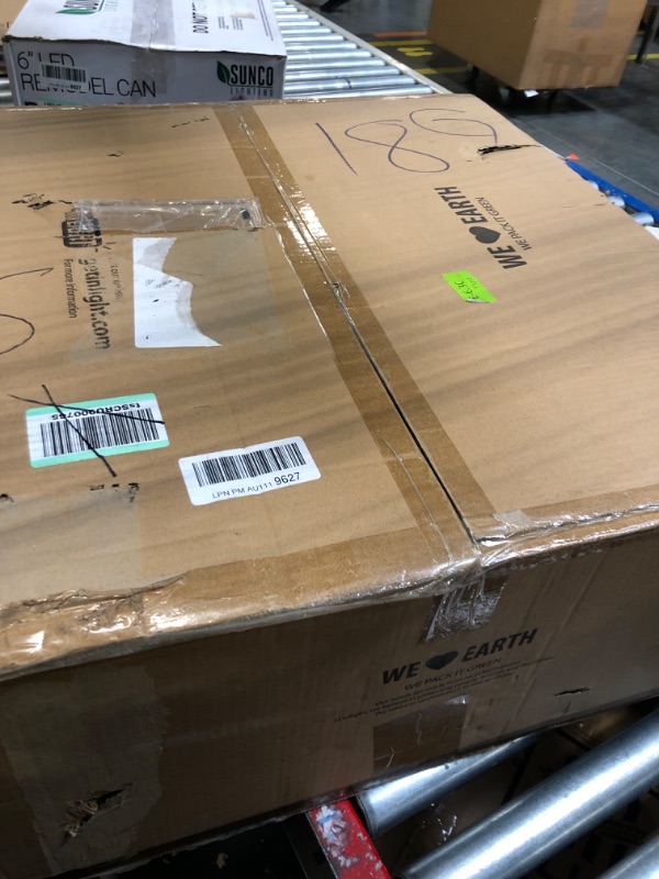 Photo 1 of Inlight 22" Industrial Style Caged Ceiling Fan with Remote Control and Light Kit Included, Indoor Enclosed Downrod Mount Ceiling Fan with Reversible DC Motor, Oil Rubbed Bronze Finish, IN-0710-0-BZ