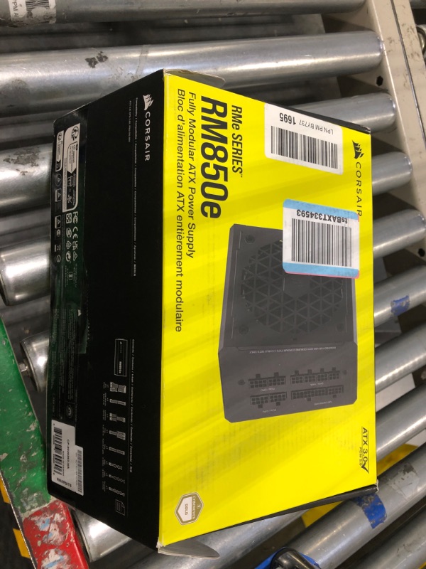 Photo 4 of Corsair RM850e (2023) Fully Modular Low-Noise ATX Power Supply - ATX 3.0 & PCIe 5.0 Compliant - 105°C-Rated Capacitors - 80 Plus Gold Efficiency - Modern Standby Support - Black Black 850 Watt RMe (2023) ATX 3.0 & PCIe 5.0