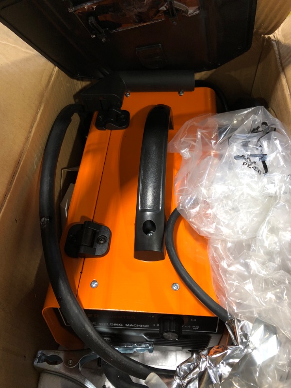 Photo 1 of 140Amp MIG Welder, Flux Core Welder AC 110V Gasless Welding Machine with IGBT Inverter, Automatic Wire Feed Welders Portable Metal Welder No Gas 110 Voltage 140A Compact Welder with Welding Gun