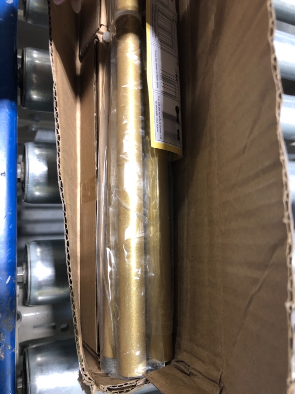 Photo 1 of 2 Pack Gold Curtain Rods 28 to 48 Inches(2.3-4 Feet),5/8 inch Splicing Drapery Rods,Small Curtain Rods Set,Size: 18''-45'',Brass Gold 18''-45''|2 Pack Brass Gold
