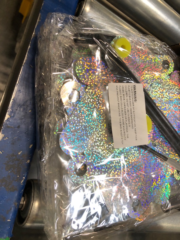 Photo 1 of ****MISSING PIECES**** 
BIRD BLINDER Premium Repellent PinWheels – Sparkly Holographic Pin Wheel 