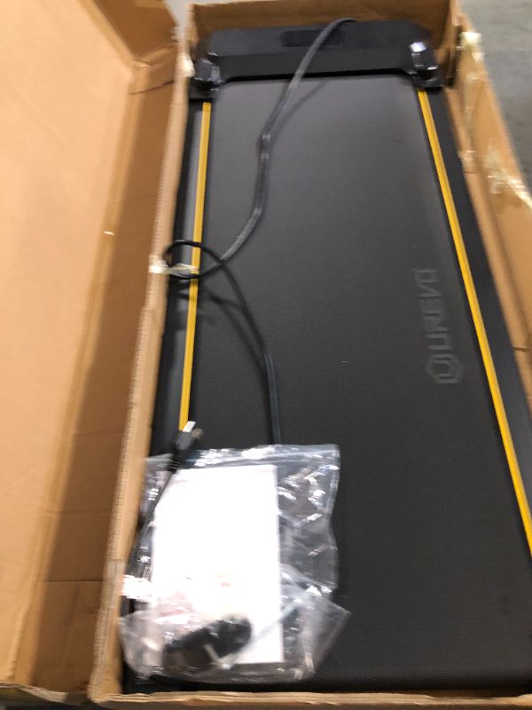 Photo 4 of *PARTS ONLY* UREVO Walking Pad, Under Desk Treadmill, Portable Treadmills for Home/Office, Walking Pad Treadmill with Remote Control, LED Display Apricot