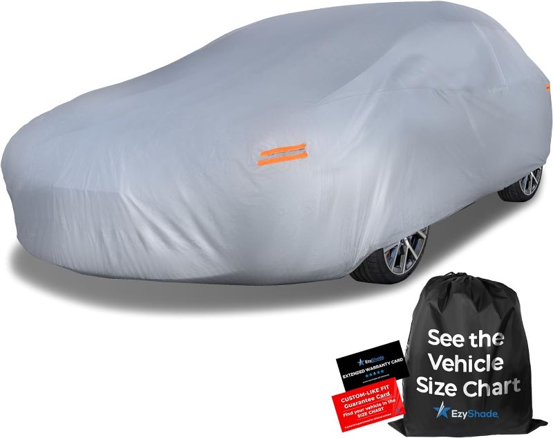 Photo 1 of EzyShade 10-Layer Waterproof Sports Car Cover. See Vehicle Size-Chart for Accurate Fit. All Weather Outdoor Covers. Camaro Challenger Firebird GTO Classic Cars Sun Snow Rain. Size C5 (See Size Chart) C5 - see Vehicle Size Chart