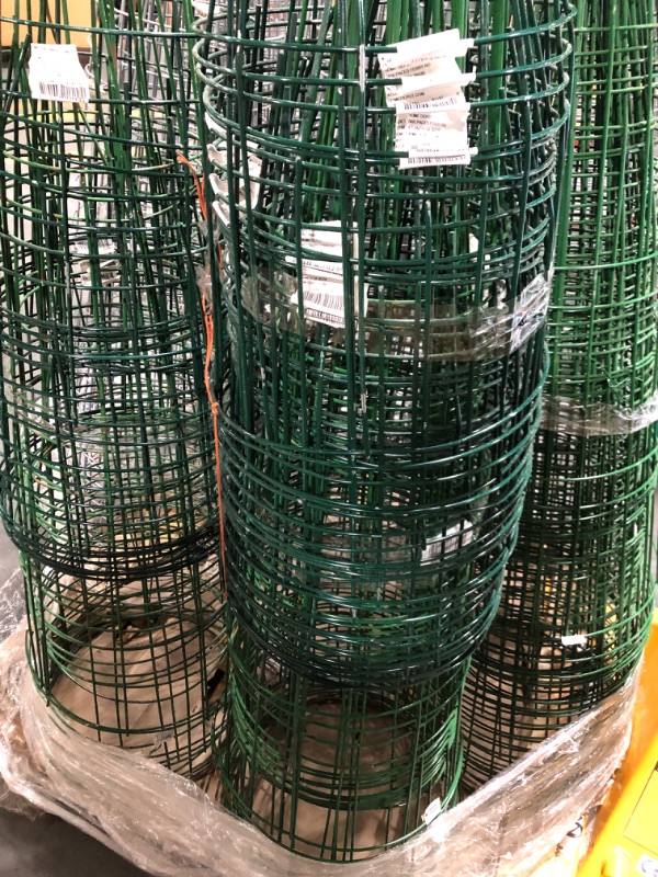 Photo 2 of **FULL PALLET - 3 BUNDLES OF CAGES**

over 50 Heavy-Duty Green Tomato Cage 19" x 54"