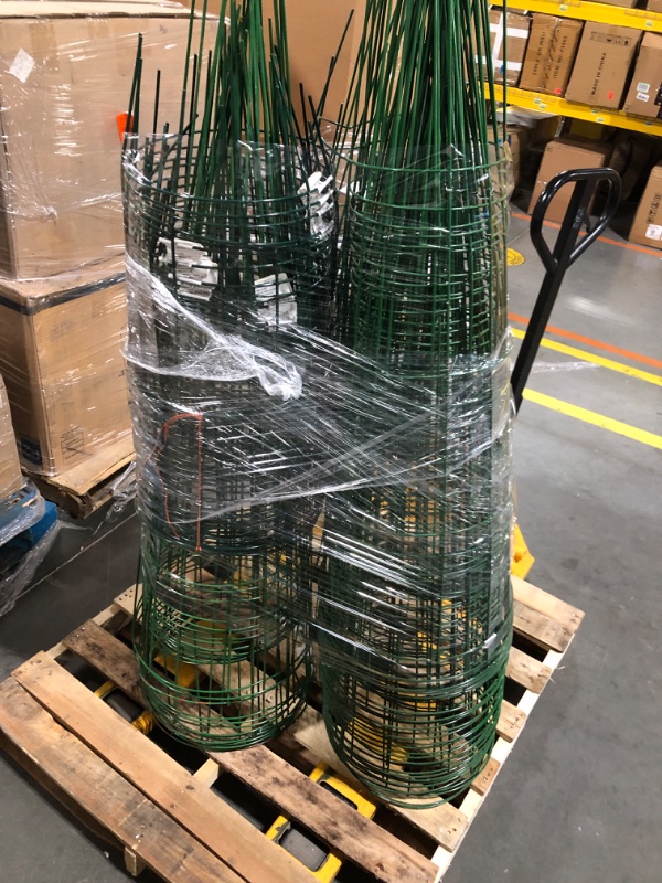 Photo 5 of **FULL PALLET - 3 BUNDLES OF CAGES**

over 50 Heavy-Duty Green Tomato Cage 19" x 54"