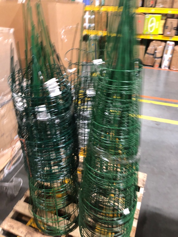 Photo 4 of **FULL PALLET - 3 BUNDLES OF CAGES**

over 50 Heavy-Duty Green Tomato Cage 19" x 54"