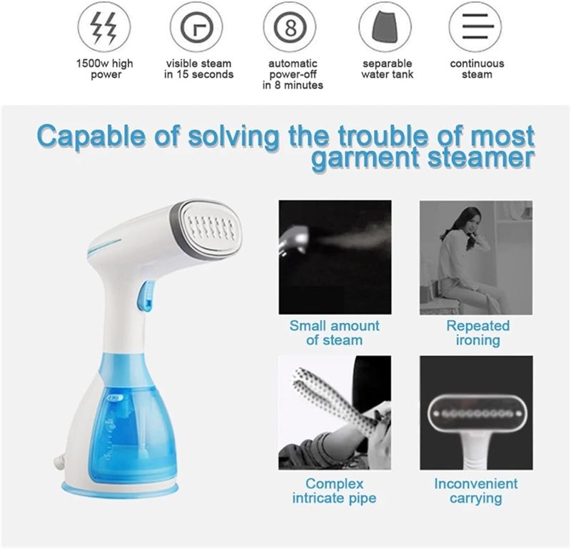 Photo 1 of 
Portable Garment Steamer,Handheld Garment Steamer 1Seconds 1500W Handheld Steamer Powerful Garment Steamer Portable Fast-Heat Steam Iron Ironing Machine for...BLACK