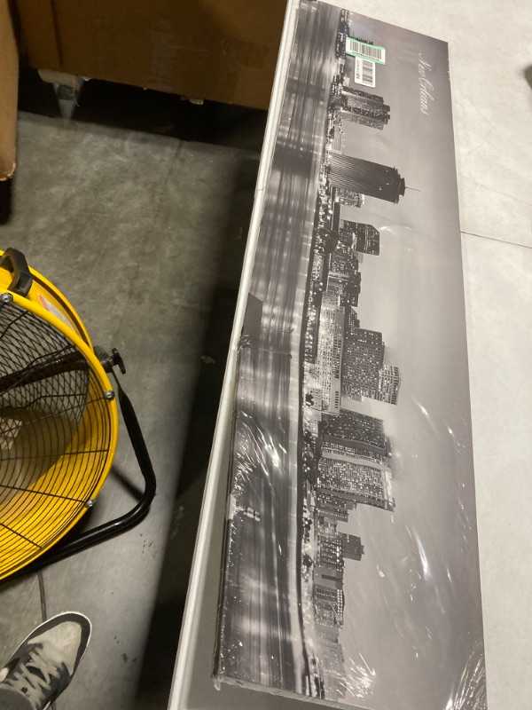 Photo 2 of ****Broken*********
New Orleans Skyline Wall Art for Living Room Cityscape Canvas Modern Home Decor Panorama Pictures City Building House Decorations Skyscraper Artwork Black and White Posters and Prints 12x46 Inch 12 x 46 inch x 1 panel New Orleans Skyli