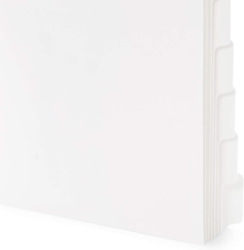 Photo 1 of Blue Summit Supplies 3 Ring Binder Dividers with Reinforced Edge, 1/8 Cut Tabs, Letter Size, 3 Hole Punch