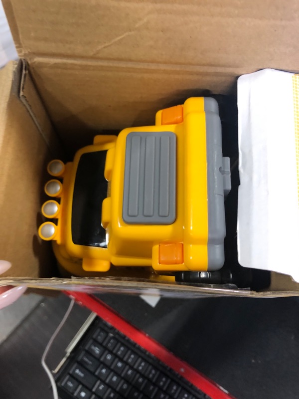 Photo 1 of CUTE STONE 25 in 1 Construction Trucks Push and Go Car Carrier Truck Toy, Play Vehicles with Sounds and Lights, 12 Mini Diecast Trucks Included
