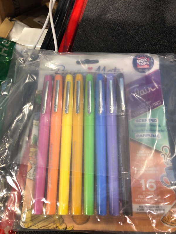 Photo 2 of Paper Mate Flair Scented Felt Tip Pens, Assorted Sunday Brunch Scents and Colors, 0.7mm, 16 Count Point Pens Sunday Brunch