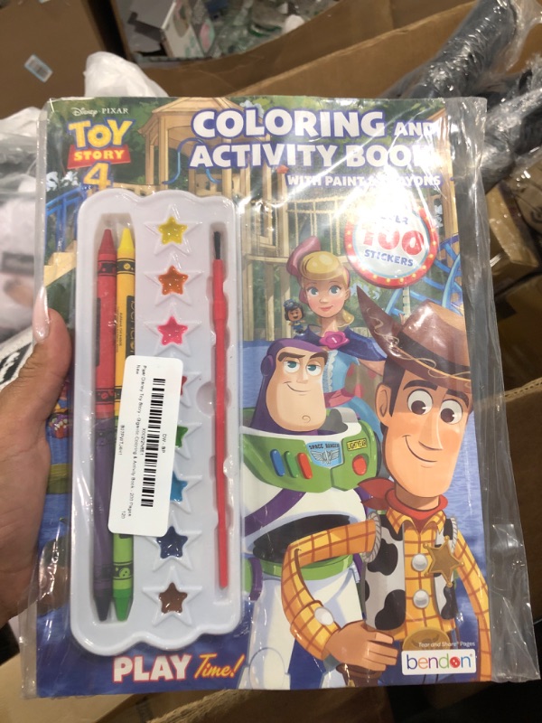 Photo 1 of Disney Toy Story 4 Official Coloring Book with Paints and Crayons, Multicolor
