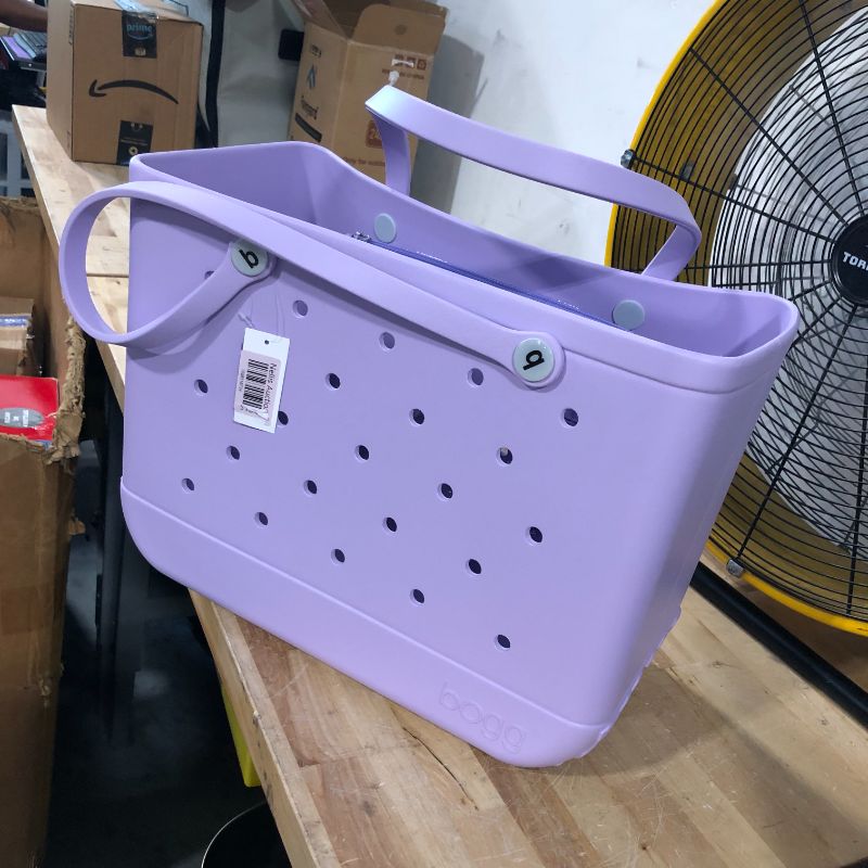 Photo 3 of BOGG BAG Original X Large Waterproof Washable Tip Proof Durable Open Tote Bag for the Beach Boat Pool Sports 19x15x9.5 I Lilac You a Lot