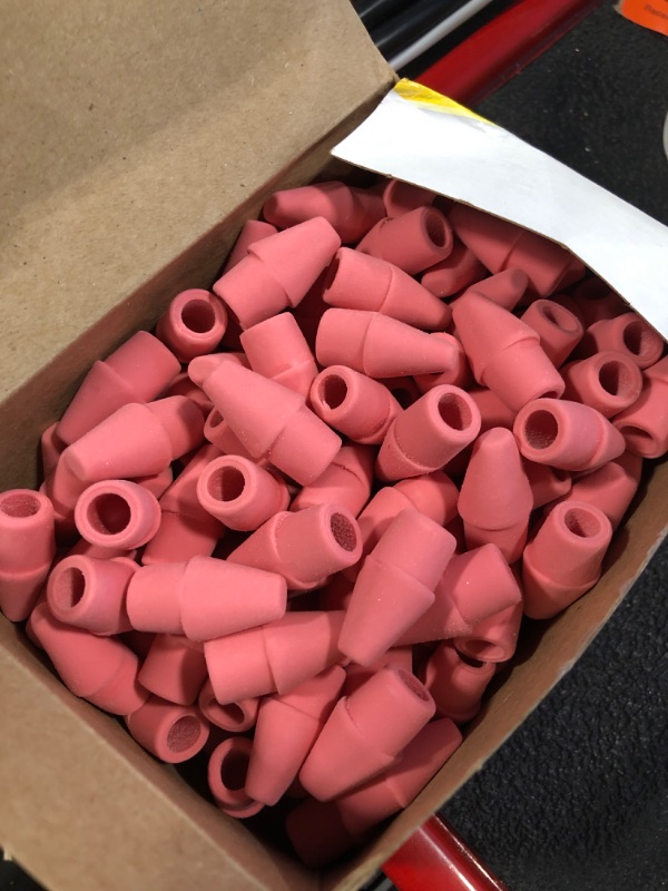 Photo 1 of Paper Mate 73015 Arrowhead Pink Pearl Cap Erasers, 144 Count