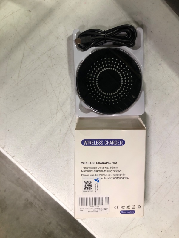 Photo 1 of 30W Wireless Charger Pad, Wireless Charger 30W, Fast Wireless Charger, Wireless Charging Compatible with Samsung Galaxy S22/S22+/S21/S20/S10, Fast Charger Compatible with iPhone 13/14/12/11 Series