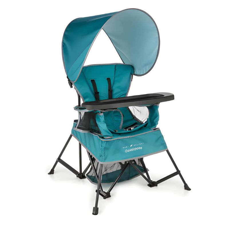 Photo 1 of Baby Delight Go with Me Venture Portable Chair | Indoor and Outdoor | Sun Canopy | 3 Child Growth Stages | Teal
