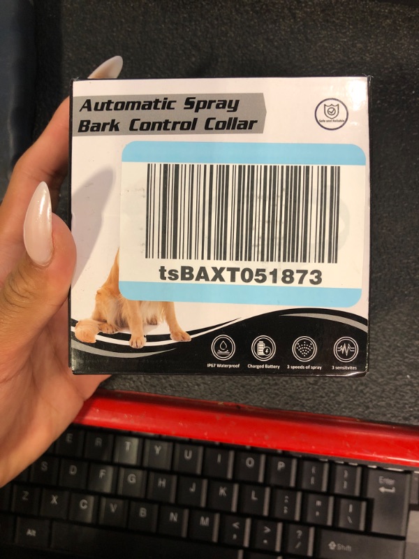 Photo 2 of *** MISSING CHARGER****Citronella Bark Collar for Dogs, [No Spray Refill] Spray Dog Training Collar, Humane Citronella Dog Barking Collars, Safer Anti Barking Control Spray Collar for L/M/S Dogs Black-21B