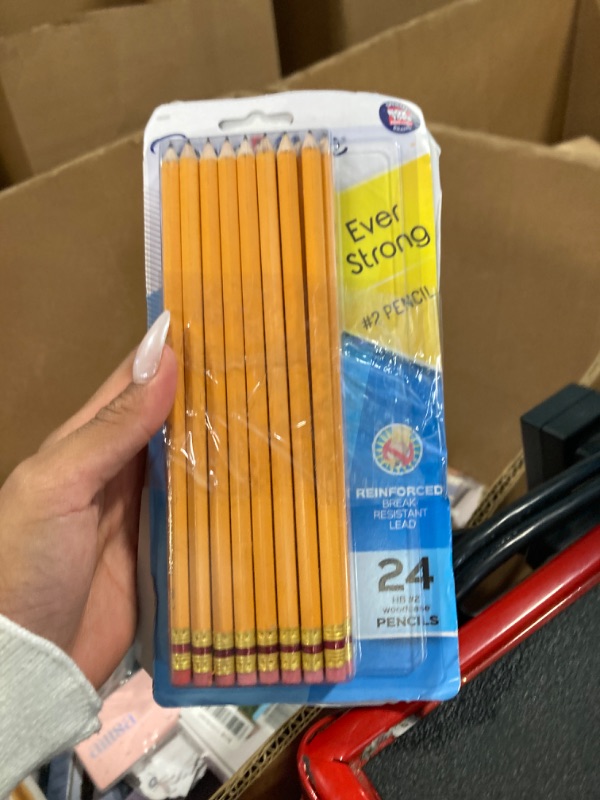 Photo 2 of Paper Mate EverStrong #2 Pencils, Reinforced, Break-Resistant Lead When Writing, 2PCS 24-Pack
