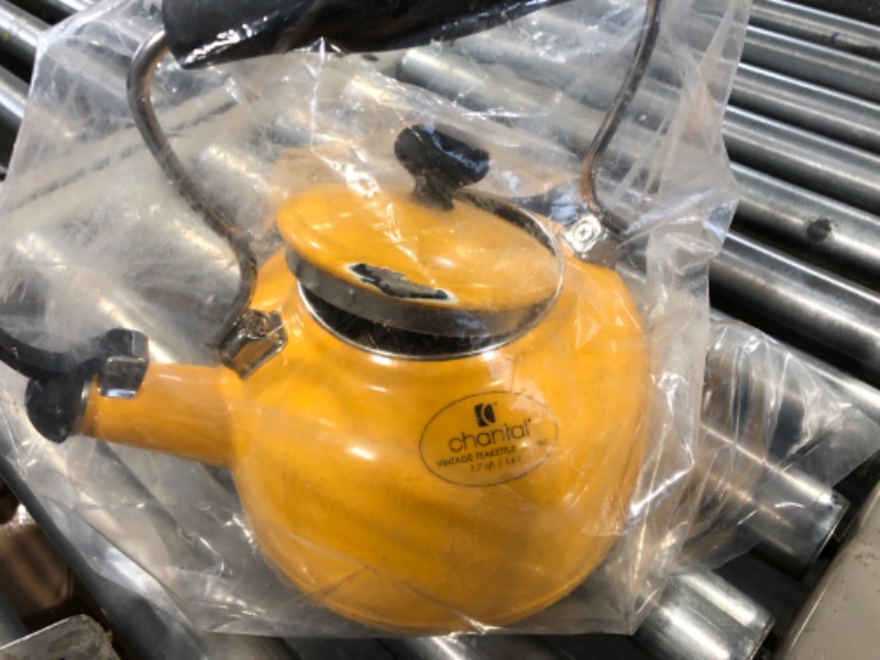 Photo 2 of Chantal Tea Kettle, 1.7 QT, Vintage Series, Premium Enamel on Carbon Steel, Whistling, Even Heating & Quick Boil (Marigold)