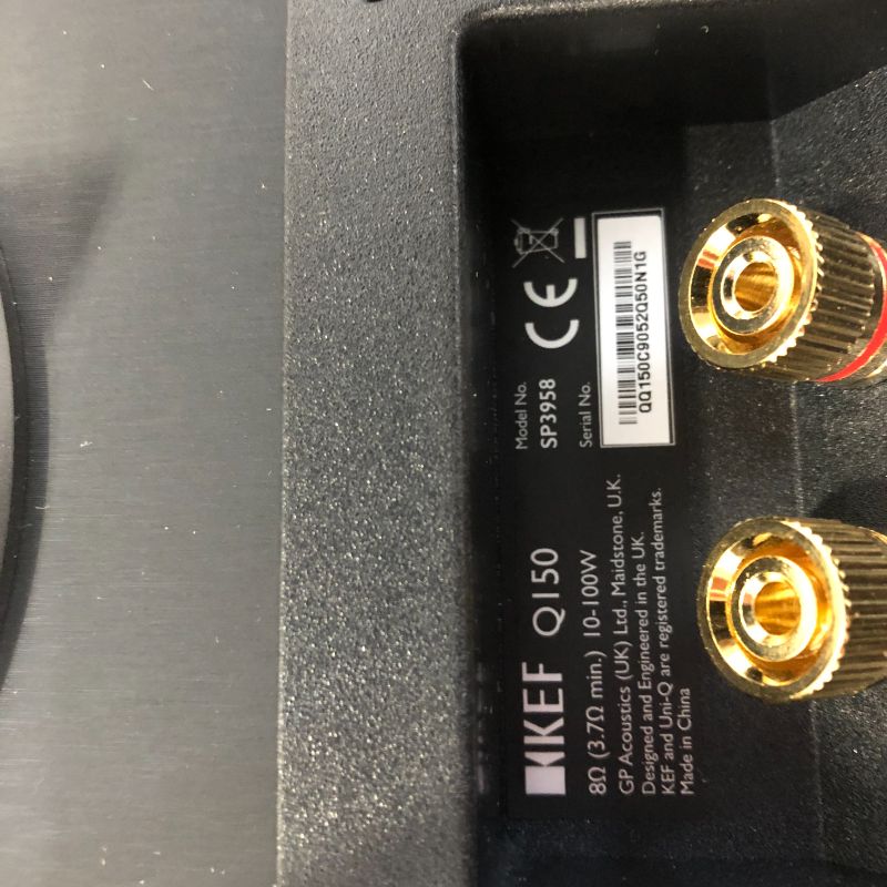 Photo 1 of KEF Q150 Bookshelf Speakers (Pair, Black)