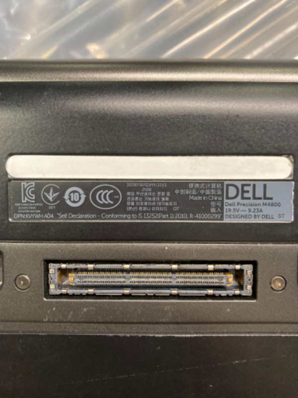 Photo 4 of ** NEEDS NEW CHARGER** Dell Precision M4700 15in Notebook PC - Intel Core i7-3720QM 2.6GHz 8GB 500GB DVDRW Windows 10 Professional (Renewed)