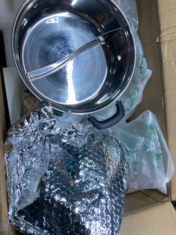 Photo 1 of Portable Induction Cooktop Include 6 Quarts Cooking Pot with Divider, Dual Hot Pot Made of 304 Stainless Steel, with Electric Countertop Burner Enjoy Shabu Shabu Hot Pot Party with Family and Friends Induction & Divider pot