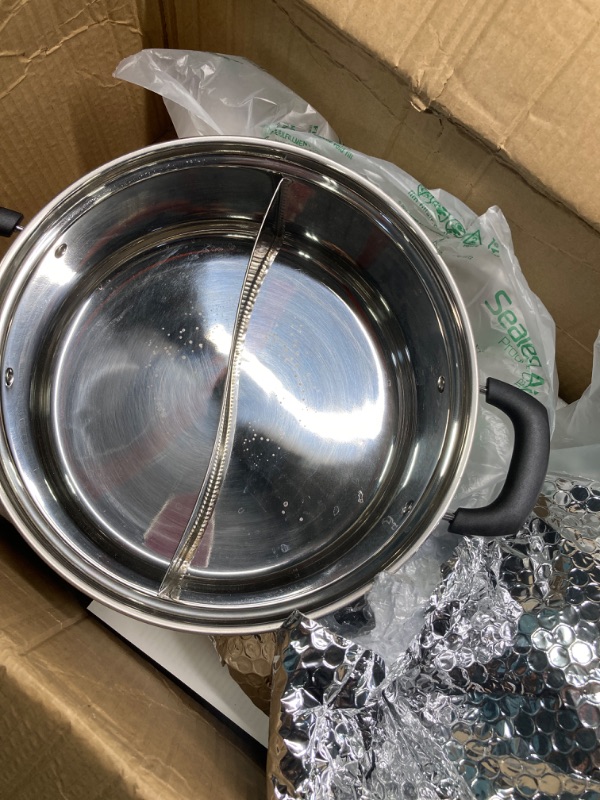 Photo 1 of Portable Induction Cooktop Include 6 Quarts Cooking Pot with Divider, Dual Hot Pot Made of 304 Stainless Steel, with Electric Countertop Burner Enjoy Shabu Shabu Hot Pot Party with Family and Friends Induction & Divider pot