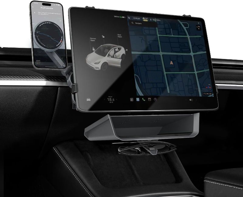 Photo 1 of HaloStation Versatile Screen Expansion Kit for Tesla Model Y [2021-2024] and Model 3 [2017-2023] (Package A)