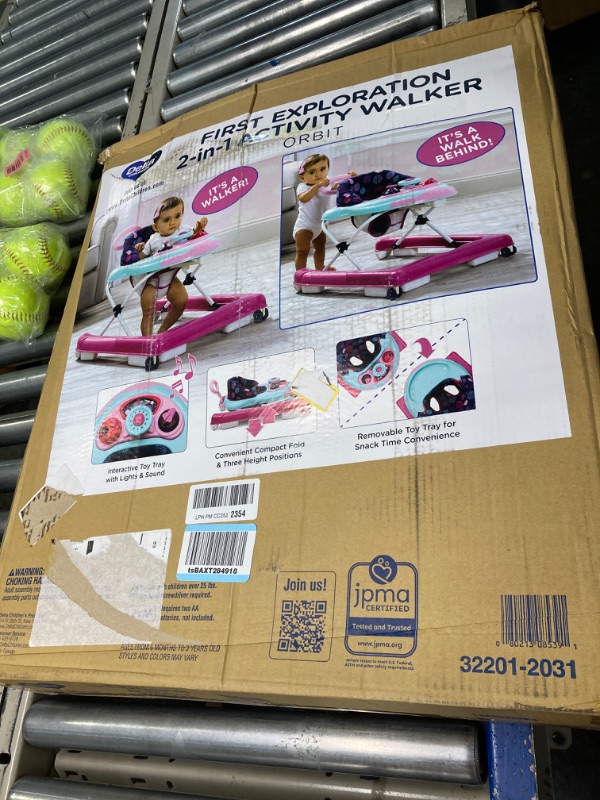 Photo 1 of Delta Children First Exploration 2-in-1 Activity Walker, Orbit