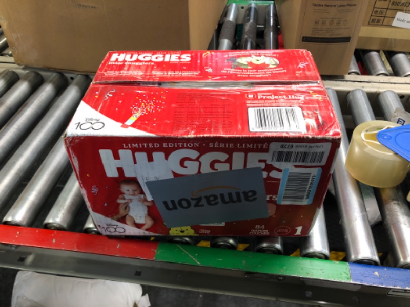 Photo 1 of Baby Diapers Size 1 (8-14 lbs), 84ct, Huggies Little Snugglers Newborn Diapers Size 1 (84 Count)