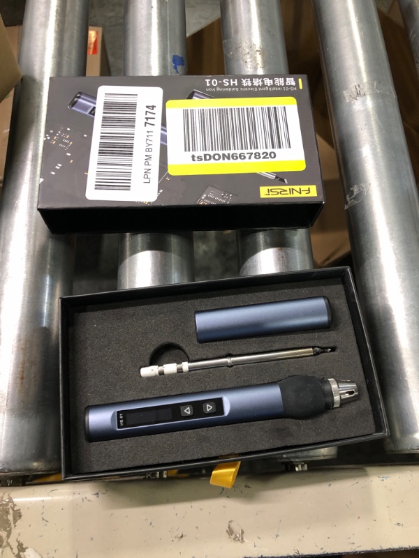 Photo 3 of ***MISSING PARTS****FNIRSI Soldering Iron Kit, DC/PD(96W/65W) Mini Digital Soldering Iron, 180-780? Fast Heating, Digital OLED Screen Display,Auto Sleep(NO Power Adapter) B2 solder tips Blue***FOR PARTS ONLY - ALL SALES ARE FINAL***
