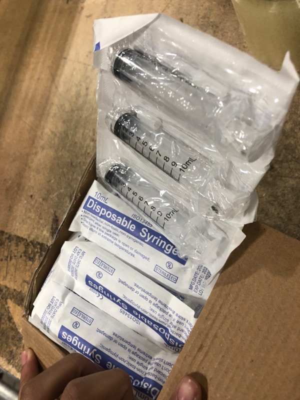 Photo 2 of 30 Pack 10ml/cc Plastic Syringe Small Syringe with Tip Cap & Individually Wrapped, for Oral,Scientific Labs, Measuring, Watering,refilling, Pets, Medical Student, Oil or Glue Applicator 10 ml