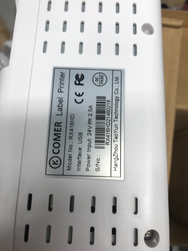 Photo 2 of K COMER HD Thermal Shipping Label Printer 300DPI 150mm/s, Direct Thermal 4x6 High Speed Label Printer, Support Windows/Mac,Supports Multiple Platform Applications RX416HD-300DPI