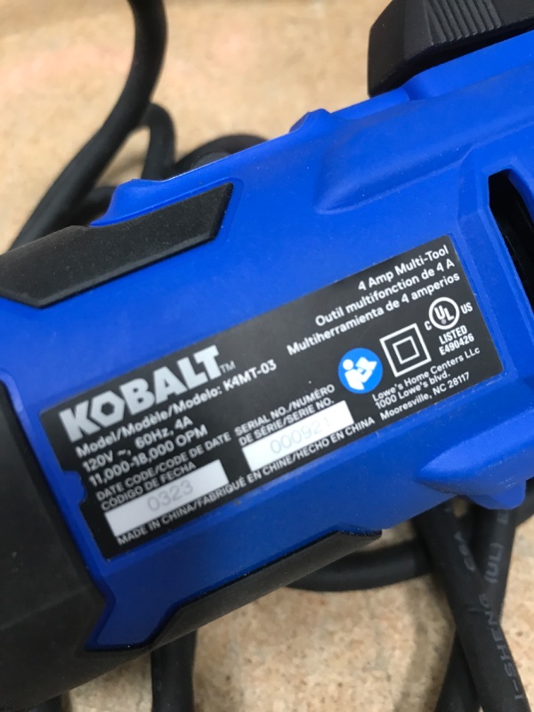 Photo 4 of Kobalt 18-Piece Cordless 24-Volt Max Oscillating Tool Kit