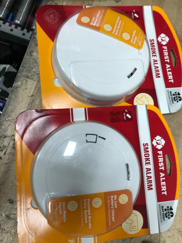 Photo 2 of 2PK First Alert BRK PRC710 Smoke and Carbon Monoxide Alarm with Built-In 10-Year Battery , White PRC710 Detector Alarm