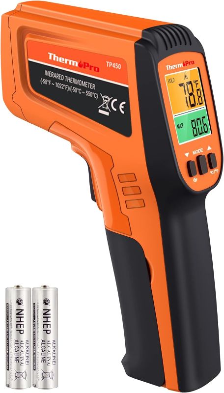 Photo 1 of * used *
ThermoPro TP450 Dual Laser Temperature Gun for Cooking, Digital Infrared Thermometer