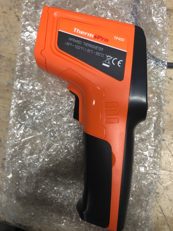 Photo 2 of * used *
ThermoPro TP450 Dual Laser Temperature Gun for Cooking, Digital Infrared Thermometer