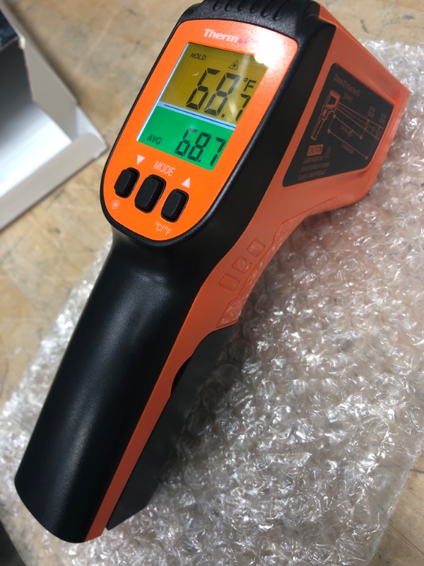 Photo 3 of * used *
ThermoPro TP450 Dual Laser Temperature Gun for Cooking, Digital Infrared Thermometer