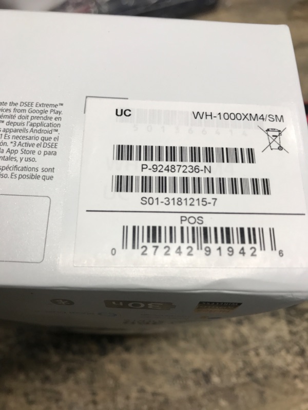 Photo 4 of Sony WH-1000XM4 Wireless Premium Noise Canceling Overhead Headphones with Mic for Phone-Call and Alexa Voice Control, Silver