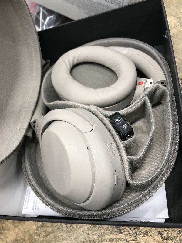 Photo 3 of Sony WH-1000XM4 Wireless Premium Noise Canceling Overhead Headphones with Mic for Phone-Call and Alexa Voice Control, Silver