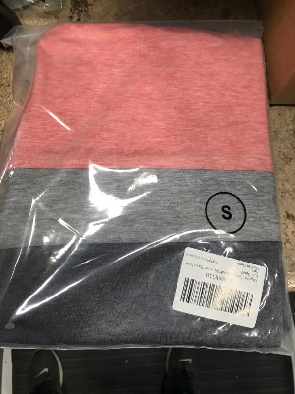 Photo 1 of MFAGRITTA CREWNECK STRIPED POCKETS GREY PINK SMALL