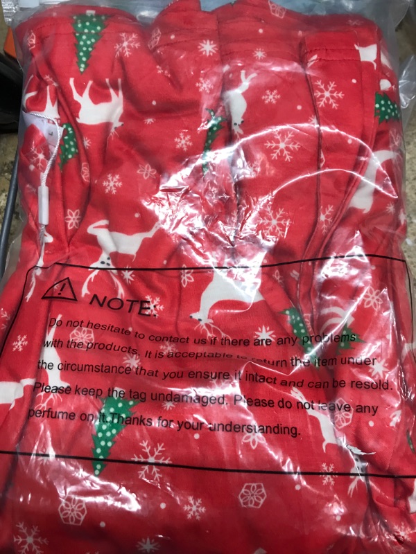 Photo 1 of CHRISTMAS PAJAMAS 2PC SET RED LARGE 