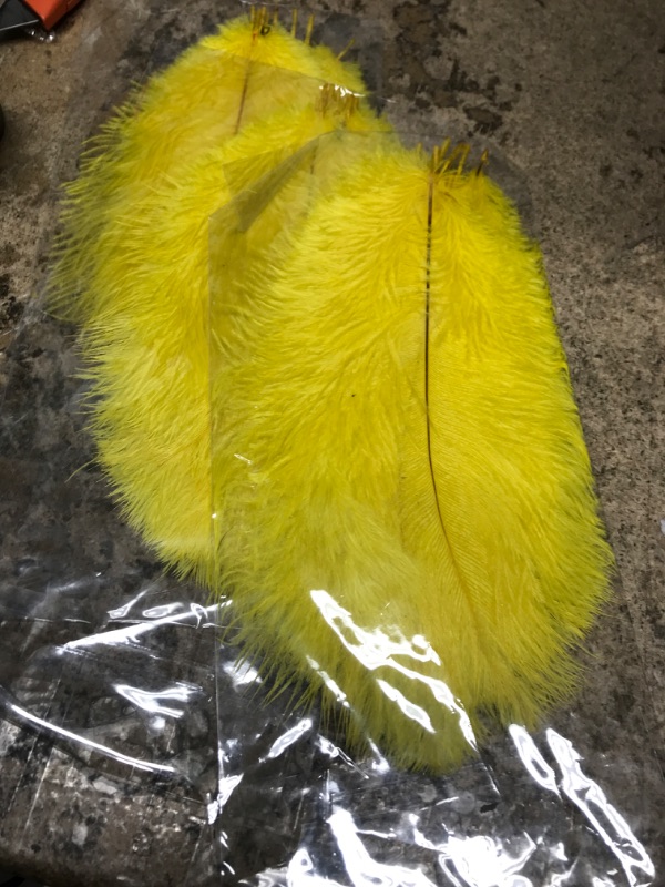 Photo 1 of 30 PCS SHORT FEATHERS YELLOW 