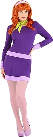 Photo 1 of  Daphne Costume for Women, Scooby-Doo Character Purple Dress Outfit for Cosplay & Halloween XL 