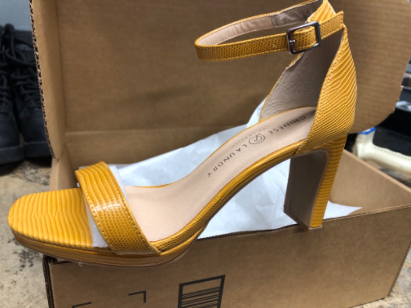 Photo 1 of CHINESE LAUNDRY YELLOW HEELS  8/38.5M