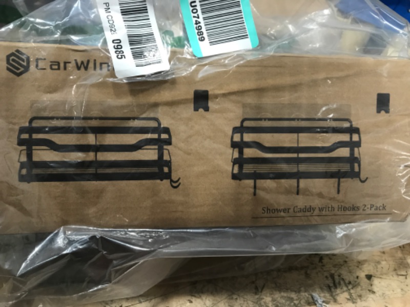 Photo 1 of SHOWER CADDY WITH HOOKS 2 PACKS 