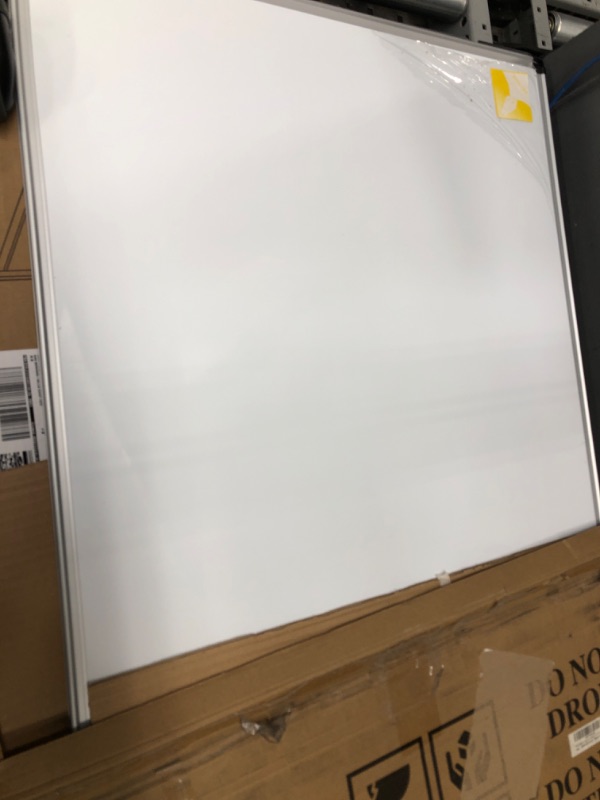 Photo 2 of XBoard Magnetic Dry Erase Board/Whiteboard, 36 X 24 Inches, Double Sided White Board,1 Dry Eraser & 3 Dry Erase Markers & 4 Push Pin Magnets 36" x 24"