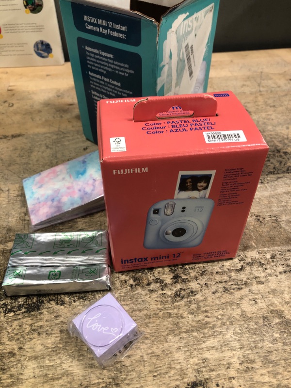 Photo 1 of Fujifilm Instax Mini 12 Blue Holiday Bundle 2023