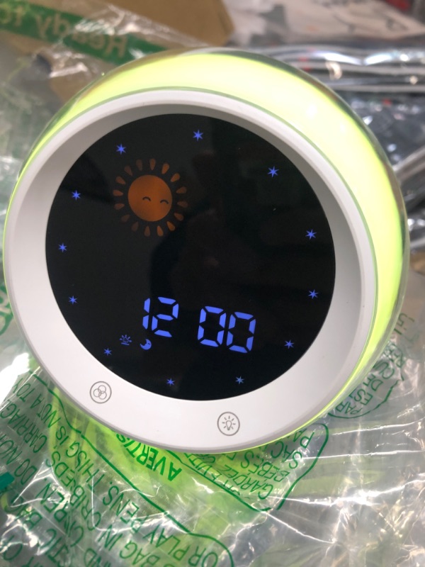 Photo 2 of Kids Alarm Clock, Sleep Training Clock with Sun & Moon, Sleep Sound Machine, Timer Night Light, Help with Kids Sleep Routine