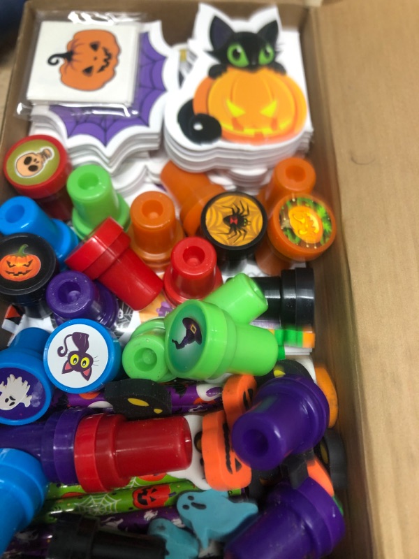 Photo 1 of 24 halloween pcs for kids : stamps, stickers, and more